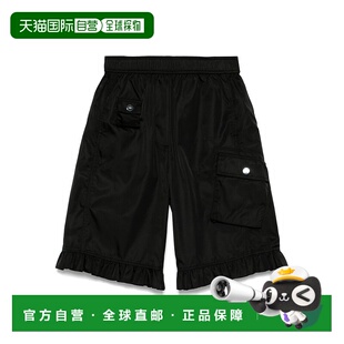 GANNI 女士短裤 W0411099 AW2025 黑色 Nylon Shorts休闲裤