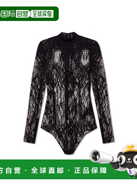 BALMAIN 女士内衣 FF1BG515CG070PA AW2025 黑色 Lace bodysuit