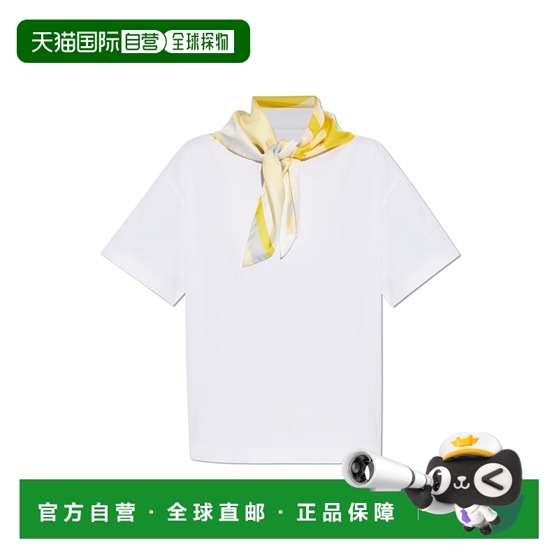 1h可退 BOTTEGA VENETA 女士T恤 825353V5EO19011 CO 白色