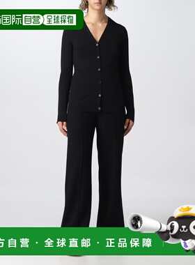 CHLOÉ 女士针织毛衣 C22WMC01660001 AW2022 黑色 V领针织开衫