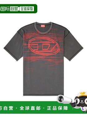 DIESEL男士T恤A186530AGCA9AW短袖印花