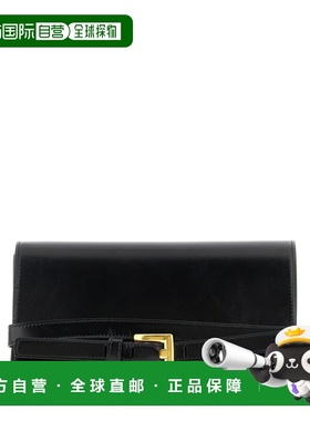 BALMAIN 女士手提包 GN1ON259LMTE0PA AW2025 黑色 Wallet on a c