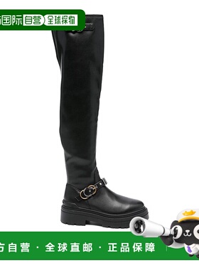 PINKO 女士靴子 SD0445E02826Z99 AW2025 黑色厚底鞋 HIGH BOOTS