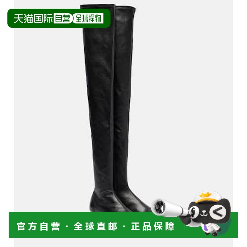 1h可退 潮奢 KHAITE 女士 Apollo 皮质过膝靴子 black黑色 舒适时
