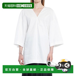 ROW 浅棕色 女士T恤 SS2025 V领上衣 8912W3955OWH THE