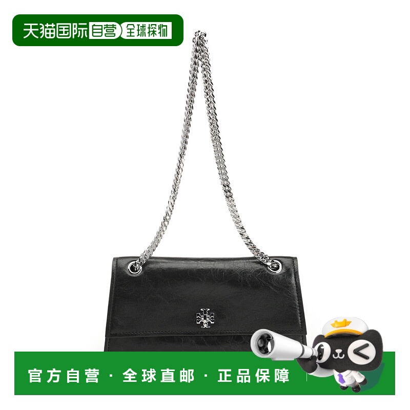 1h可退 TORY BURCH 女士单肩包 167058001 CO 黑色 Turnlock