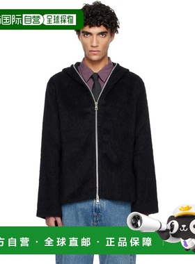 1h可退 潮奢 Our Legacy 男士 黑色 Full Zip 连帽衫 M4243FBH