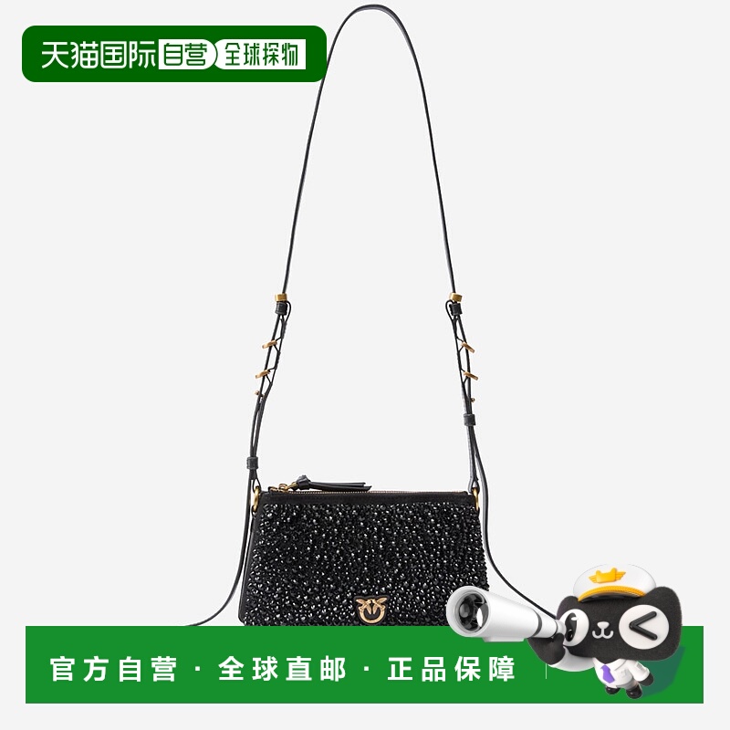 1h可退 PINKO 女士单肩包 105359A2WFZ99Q AW2025 黑色 Crossbody