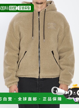 CELINE 男士夹克 RV0SC0T8702BL CO 浅棕色棉服 连帽男装外套