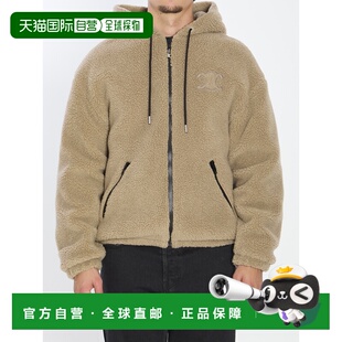 CELINE 男士夹克 RV0SC0T8702BL CO 浅棕色棉服 连帽男装外套