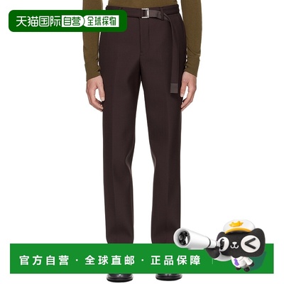 1h可退 潮奢 Sacai 男士 棕色 Suiting 长裤 2503747M休闲裤