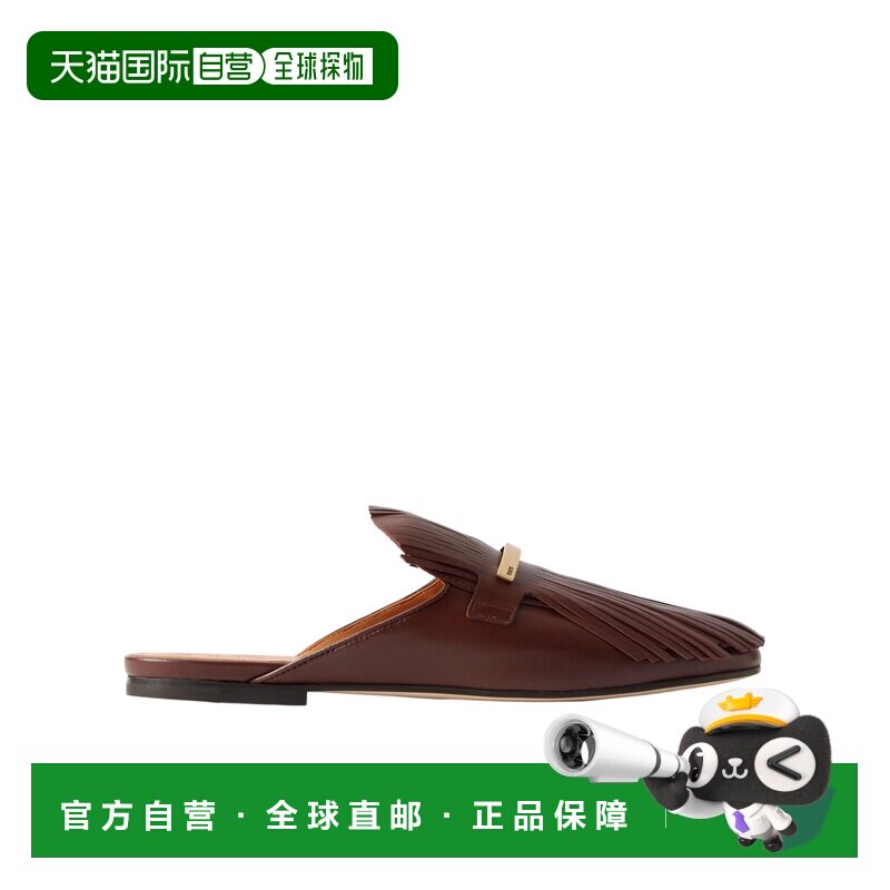 TOD'S 女士凉鞋 XXW79A0JU30U1OS202 AW2025 棕色 流苏穆勒鞋拖鞋
