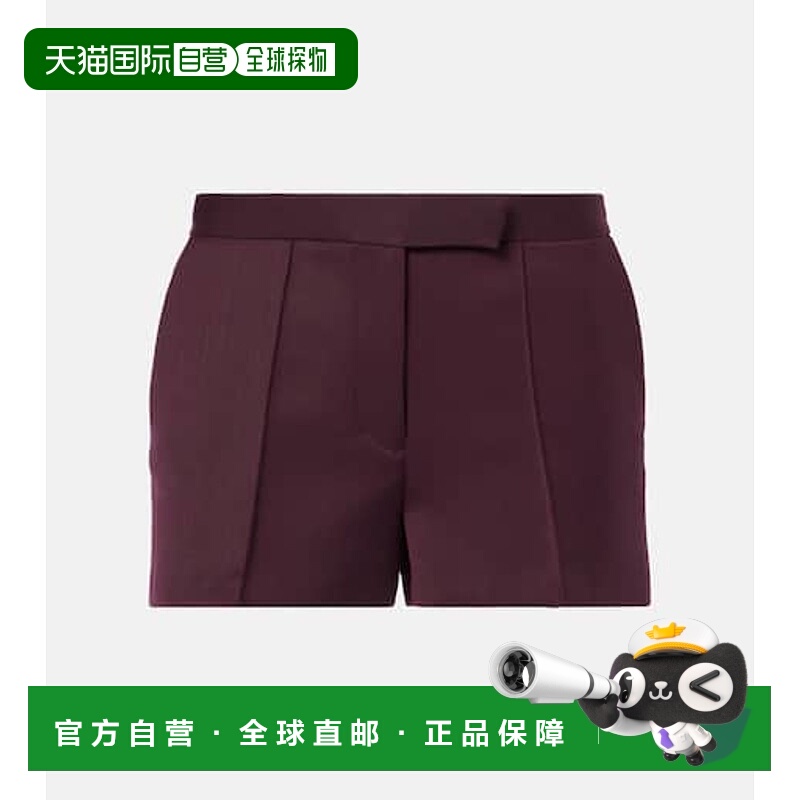 1h可退 潮奢 ALEX PERRY 女士 斜纹布短裤 red红色 舒适时尚