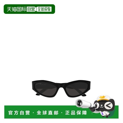 BALENCIAGA 女士太阳镜 BB0387S001 SS2025 黑色 几何形框太阳镜