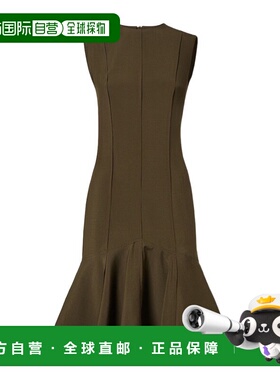 FENDI 女士连衣裙 FDD480AQ3HF1T6G AW2025 军绿色 圆领连衣裙