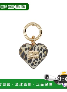 GANNI 女士钥匙扣 A7185943 AW2025 黑色 KEYCHAIN HEART