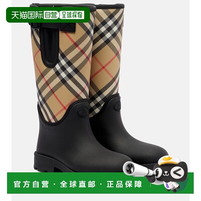 1h可退 潮奢 Burberry 巴宝莉 女士 Marsh 格纹雨靴