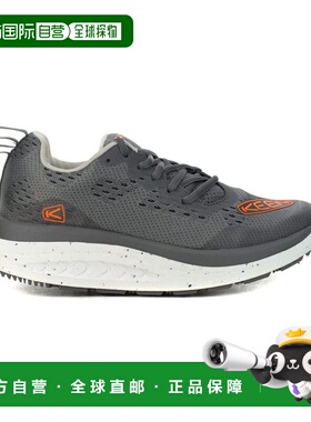 Keen男士WK400钢灰色/猩红朱鹭色徒步鞋 1027470运动鞋休闲鞋