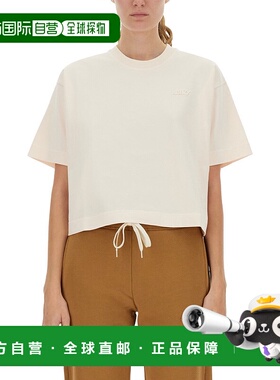 AUTRY 女士T恤 TSPWI8OE AW2025 白色 Pastel pink cotton t-shir