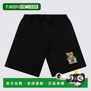 MOSCHINO 黑色新款 男童短裤 SS2025 HUQ02ALCA1960100 1h可退