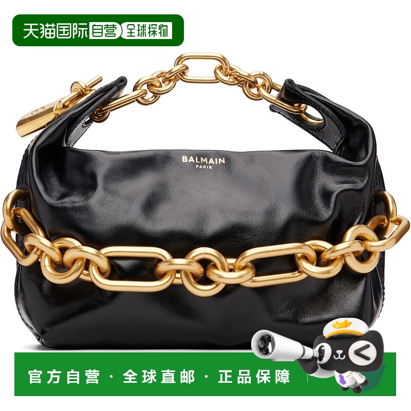 1h可退 潮奢 Balmain 巴尔曼 女士 黑色迷你 Sync 手提包 FN0AD00