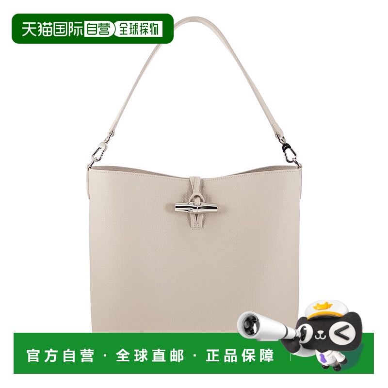 1h可退 LONGCHAMP 女士单肩包 10315HFP555 AW2025 白色 Le Rosea