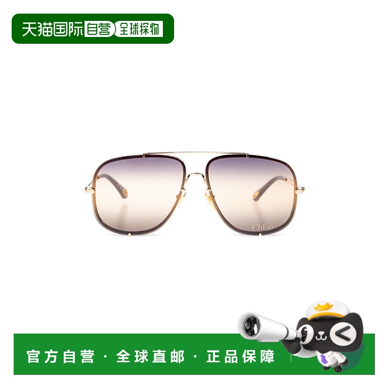 1h可退 CHLOÉ 女士太阳镜 CH0348S0005 CO 金色 Sunglasses