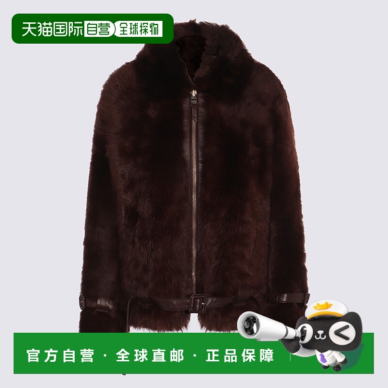 1h可退 TOM FORD 女士西服 CSF683FUL024KB396 AW2025 深棕色外套