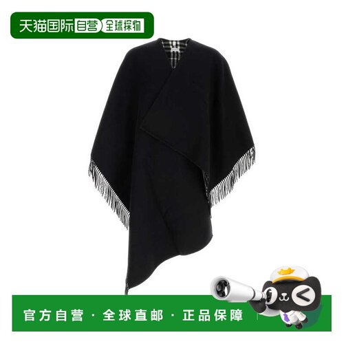 BURBERRY 女士针织衫 8130114C1343 AW2026 黑色 Black wool cape