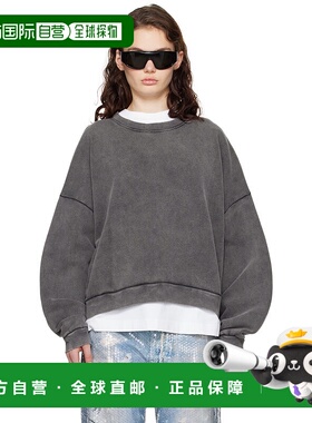 1h可退 潮奢 Acne Studios 艾克妮 女士 灰色徽标贴饰套头衫 CI01