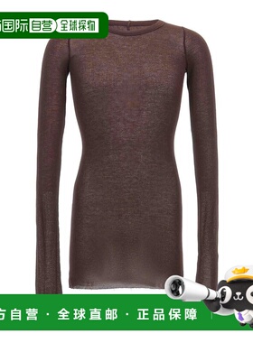 RICK OWENS 男士T恤 RU01E5250RC14 SS2025 棕色 Rib T-Shirt