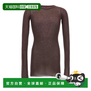 T恤 RU01E5250RC14 OWENS Shirt Rib 男士 棕色 RICK SS2025