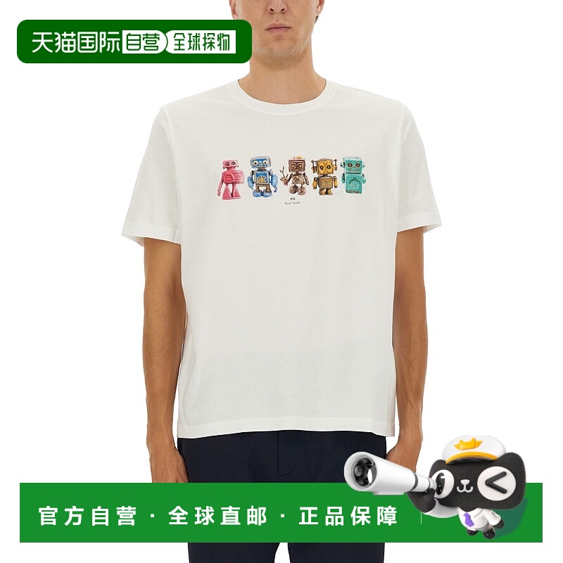 1h可退 潮奢 Paul Smith 男士 ROBOT 印花T恤 M2R011RTP541401