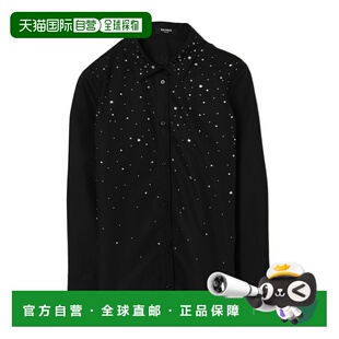 AW2025 BX5A20P0536930AG 黑色 长袖 BALMAIN 衬衫 男童衬衫