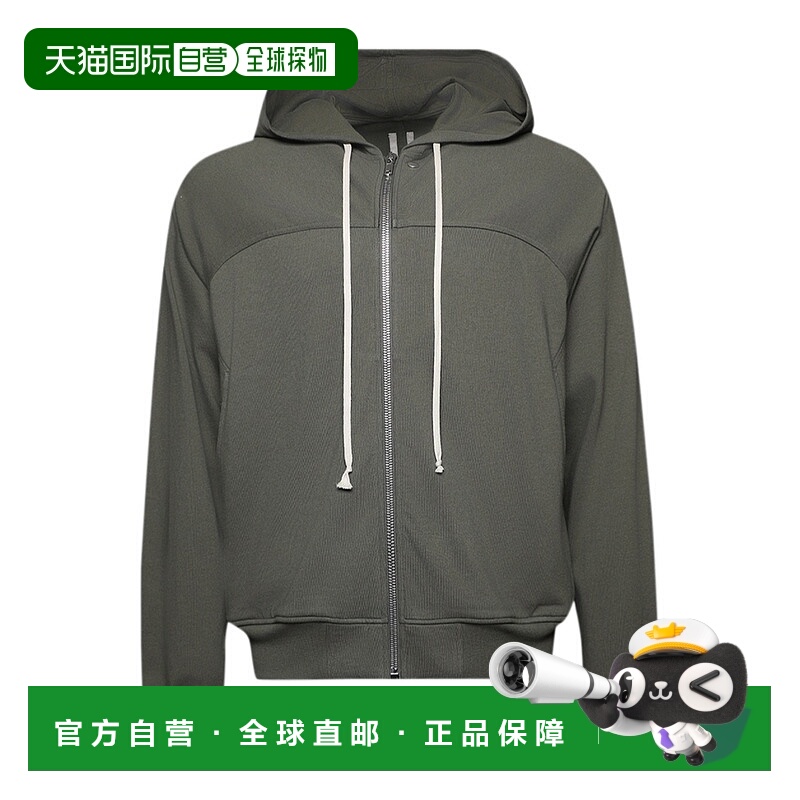 1h可退 RICK OWENS 男士卫衣 RU02E1241BA25 AW2025 灰色 长袖休