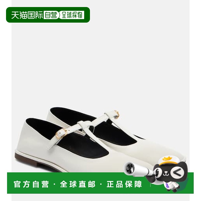 1h可退 潮奢 The Row 女士 皮质芭蕾舞鞋 white白色 舒适时尚单鞋