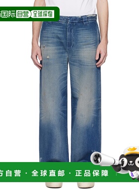 1h可退 潮奢 GOLDEN GOOSE 男士 蓝色做旧牛仔裤 GMP02126P001851