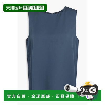 1h可退 潮奢 THEORY 希尔瑞 女士 真丝缎上衣 M0102539ASHBLUE