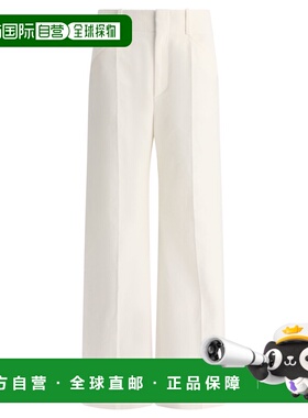 1h可退 CHLOÉ 女士休闲裤 C23SPA08037107 SS2023 白色 Wide leg