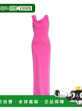 1h可退 潮奢 versace 范思哲 女士 Safety Pin收褶礼服 10204241A