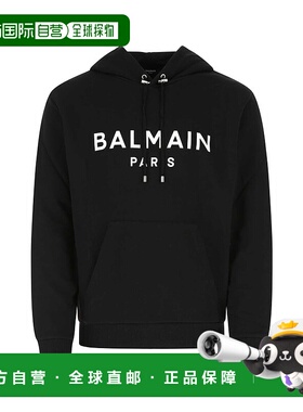 BALMAIN 男士卫衣 AH1JR002BB65EAB CO 黑色 Black cotton sweats