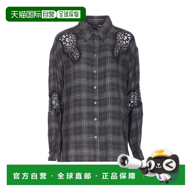 1h可退 PINKO 女士外套 106109A30DIK1 AW2025 花色 Reina Shirt
