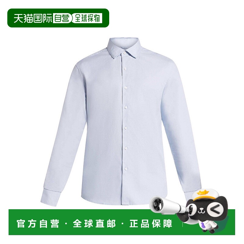 1h可退 MICHAEL KORS 男士衬衫 CF4407YFD4436 AW2025 蓝色长袖