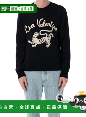 VALENTINO 男士针织衫 8V3KC37ABBN0NO SS2026 黑色