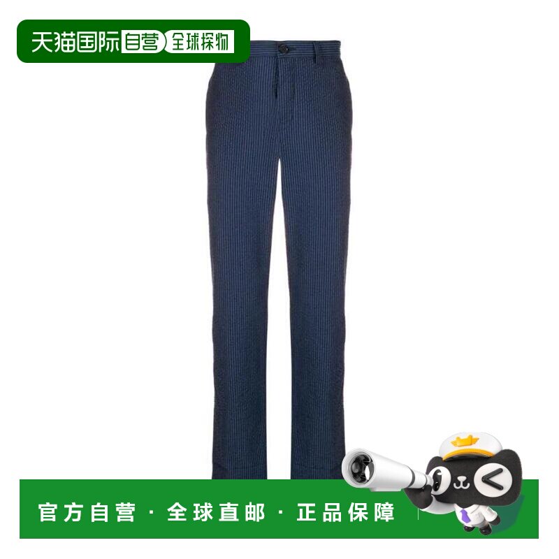 1h可退 LOEWE 男士休闲裤 H2282770IB5110 AW2018 蓝色 海军蓝色