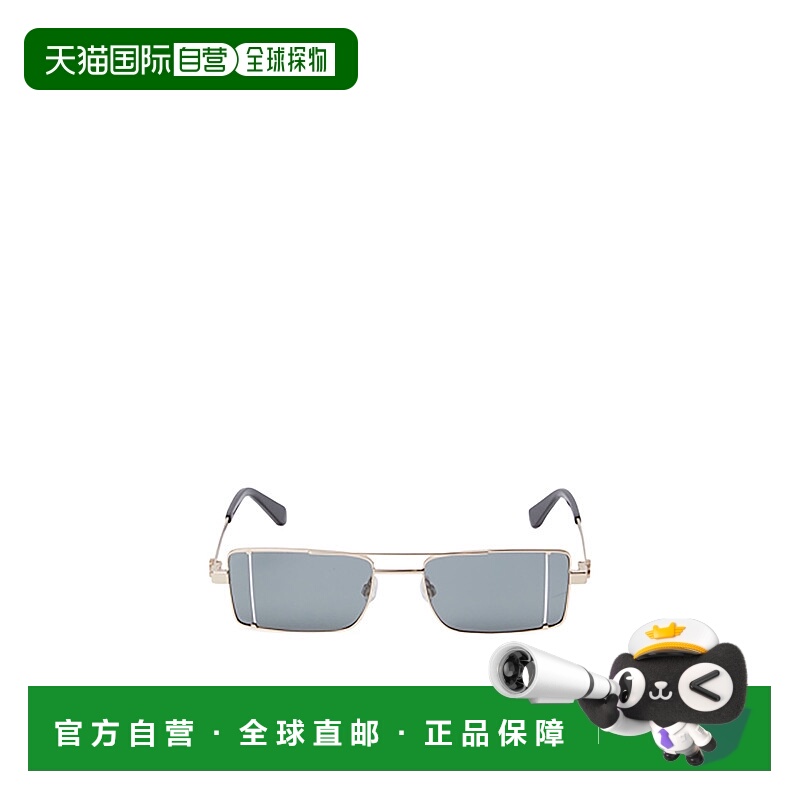 1h可退 OFF-WHITE 男士眼镜 OERI14A7607 SS2025 灰色 矩形太阳镜