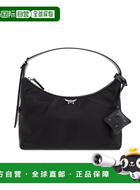 MCM 女士斜挎包 MWHFSTA090BK SS2025 黑色 Shoulder bag with lo