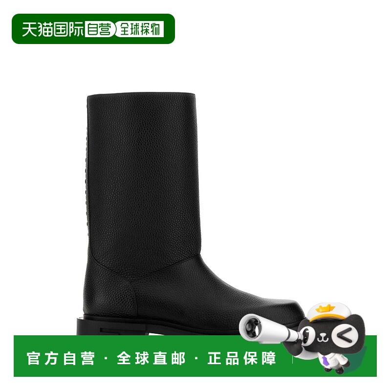 1h可退 FENDI 男士靴子 7U1678TDKF0QA1 SS2025 黑色 Frame 圆头