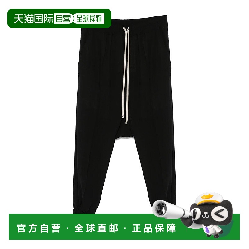 RICK OWENS 男士休闲裤 RU02D6376WA09 AW2024 黑色