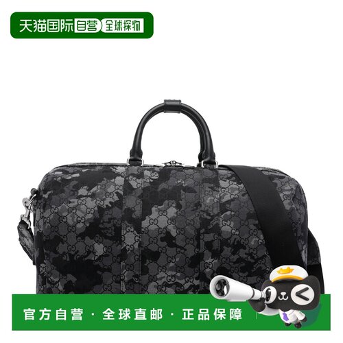GUCCI 男士旅行包 849007FAFGL8444 SS2026 灰色 Black Duffle Ba